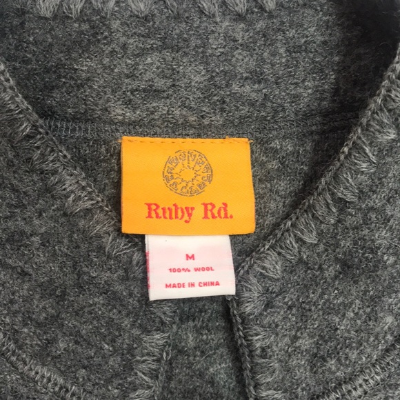 Ruby Rd. Wool Shacket Toggle Button Jacket M - Picture 4 of 4